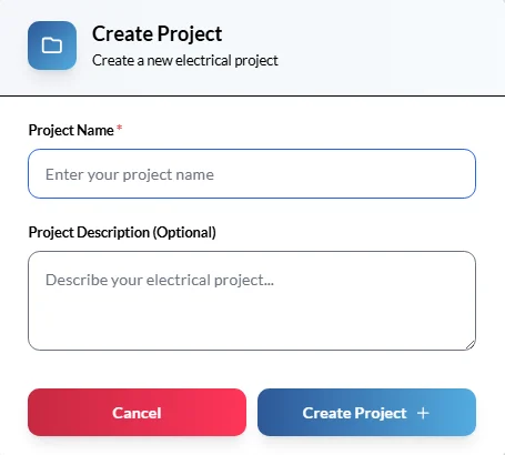 Create a new project second steps 