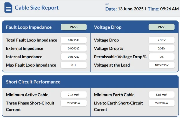 Cable Sizing Calculator