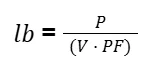 Design current formula