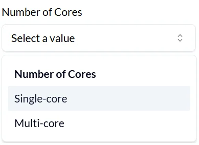 Number of Cores