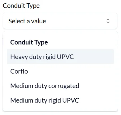 conduit Type
