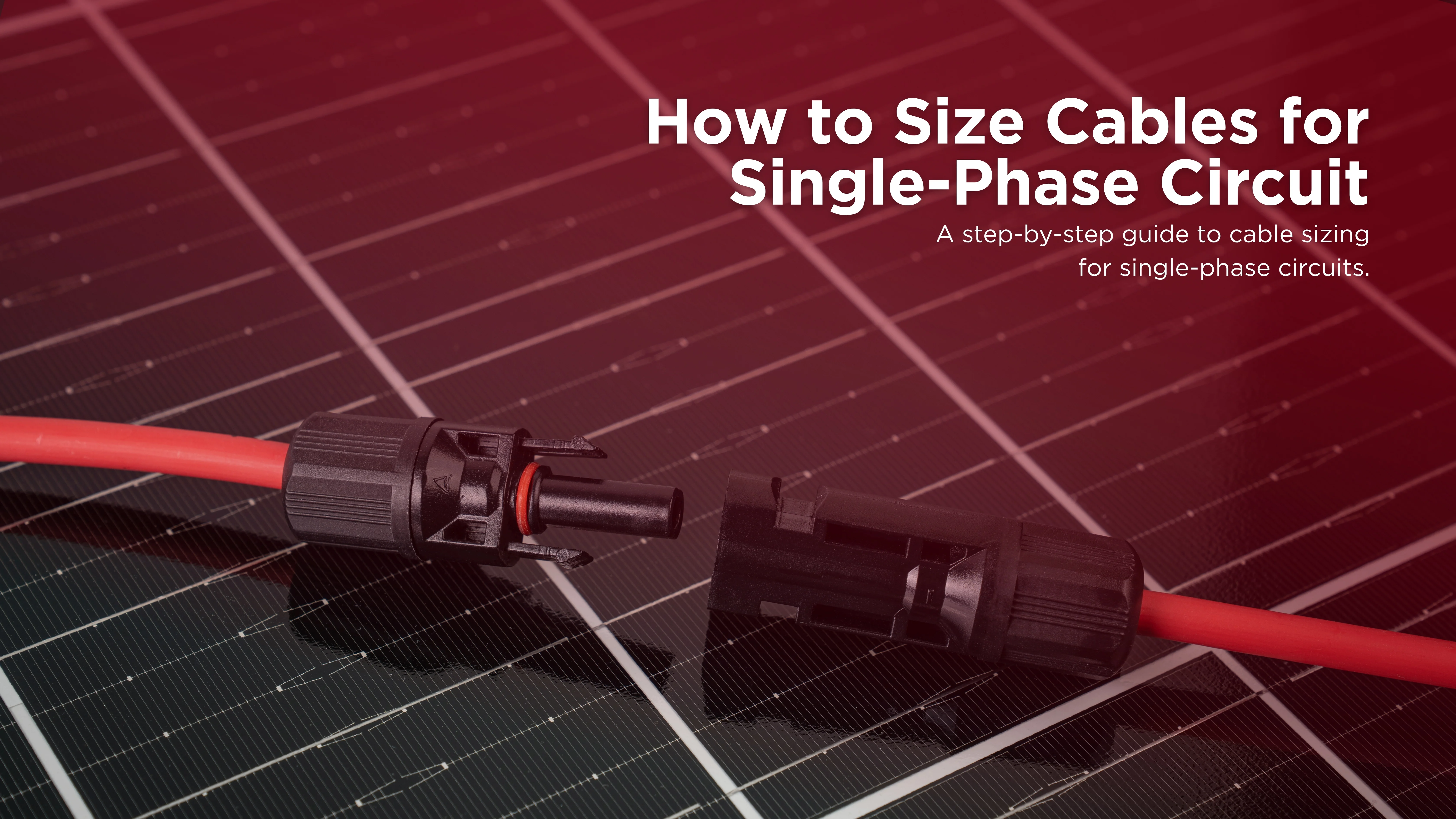 Single Phase Cable Sizing: A Step-by-Step Guide